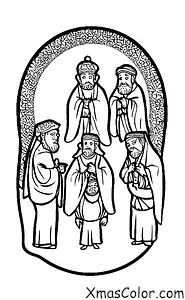 Noël / Les Rois Mages: Les trois sages avec l'étoile
