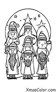 Noël / Les Rois Mages: Les trois sages suivant l'étoile
