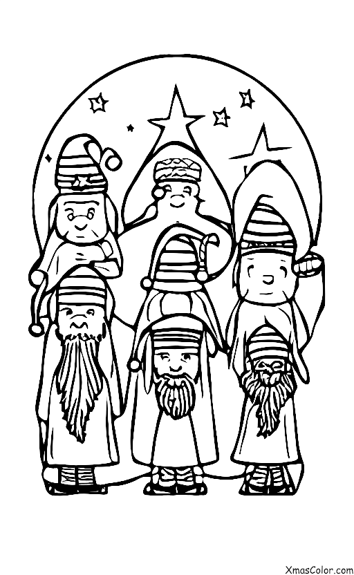 Noël / Les Rois Mages: Les trois sages suivant l'étoile