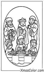 Noël / Les Trois Rois: Les trois rois à une fête