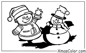 Noël / Livres de Noël: Bonhomme de neige gélé