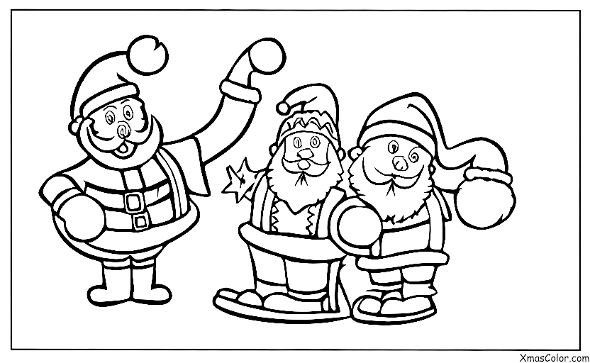 Noël / Livres de Noël: Le Père Noël arrive en ville