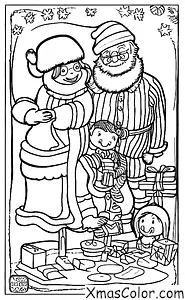Noël / M. et Mme Claus: M. et Mme Claus dans leur atelier
