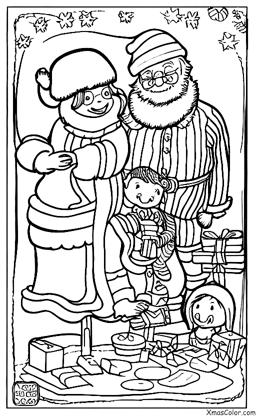Noël / M. et Mme Claus: M. et Mme Claus dans leur atelier