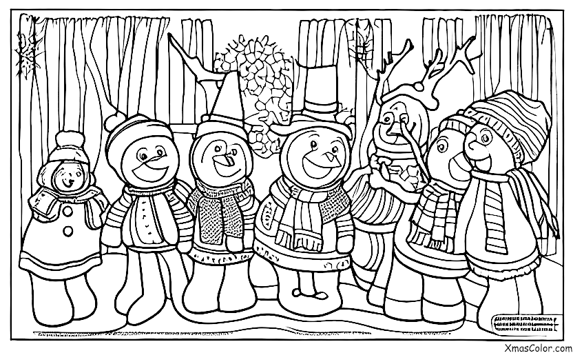 Noël / Magie de Noël: Un bonhomme de neige prenant vie