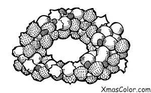 Noël / Mais à pop: Couronne de popcorn de Noël