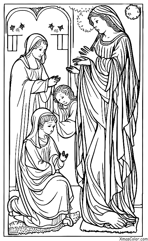 Noël / Marie: L'ange Gabriel visitant Marie