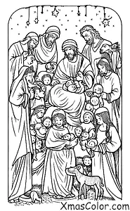 Noël / Marie: La crèche