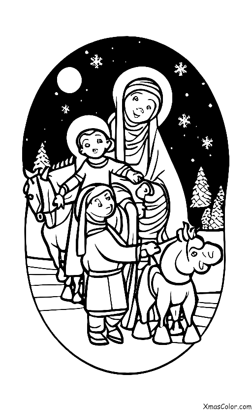 Noël / Marie: Marie et Joseph en route pour Bethléem