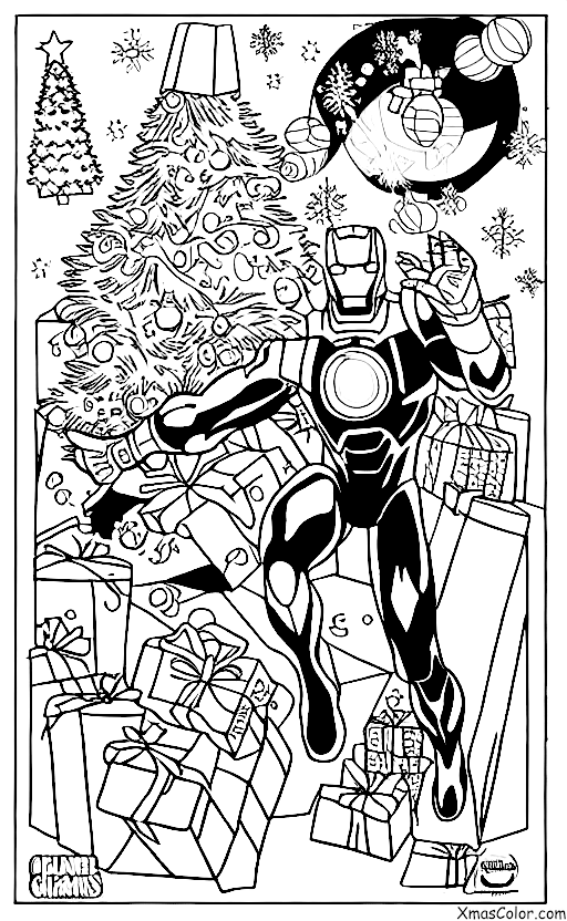 Noël / Marvel Noël: Iron Man sauvant Noël