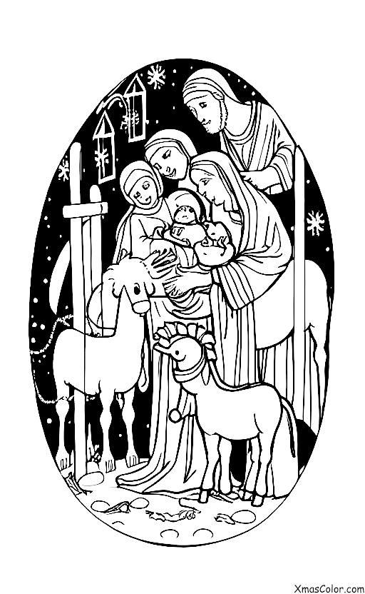 Noël / Miracle de Noël: L'enfant Jésus au berceau