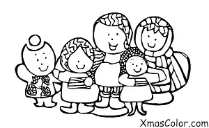 Noël / Miracle de Noël: Une famille perdue dans les neiges