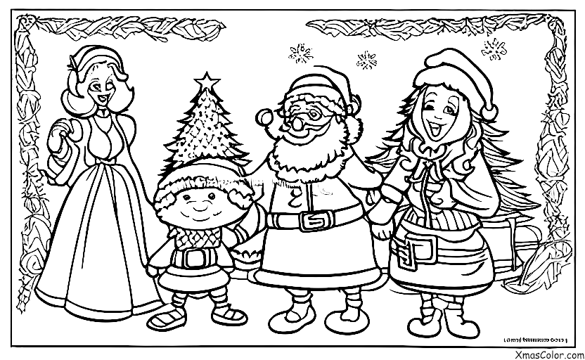 Noël / Mme Claus: Mme Claus et le Père Noël ensemble