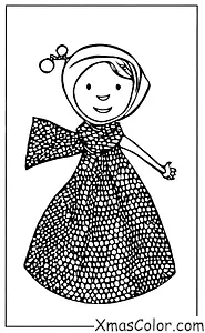 Noël / Mode de Noël: Une femme en robe blanche avec un foulard rouge