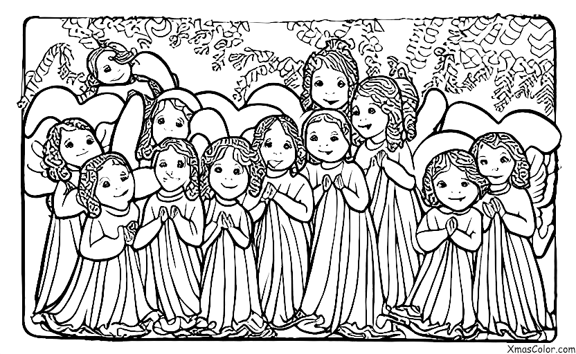Noël / Musique de Noël: Un choeur d'anges chantant