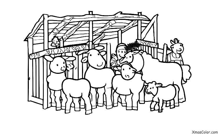 Noël / Noël à la ferme: La crèche