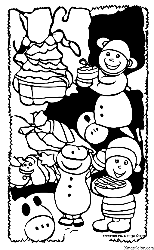 Noël / Noël à la ferme: Les animaux préparent des biscuits de Noël