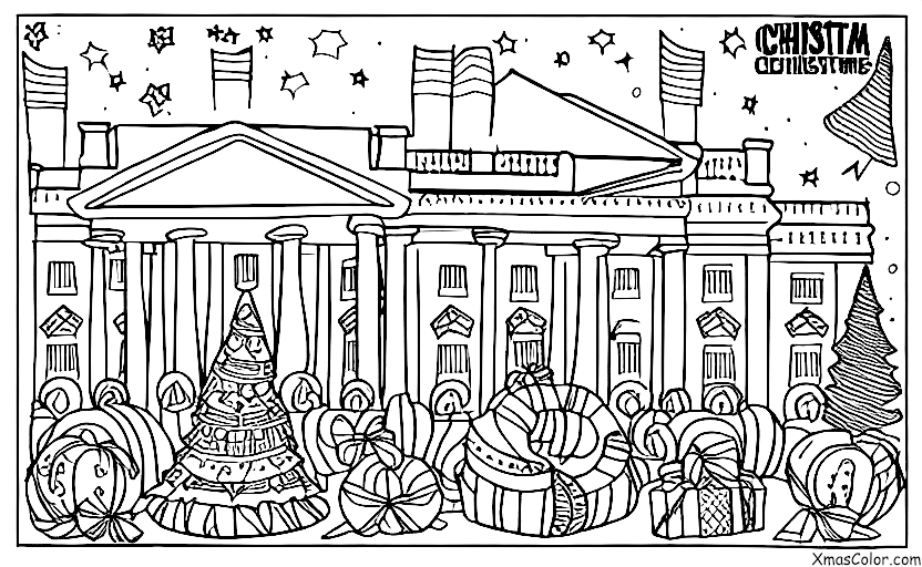 Noël / Noël à Washington: Décorations de Noël DC