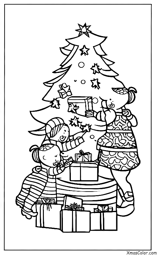 Noël / Noël au passé: Ouvrir les cadeaux le matin de Noël