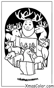 Noël / Noël au Pôle Nord: Renne de Père Noël