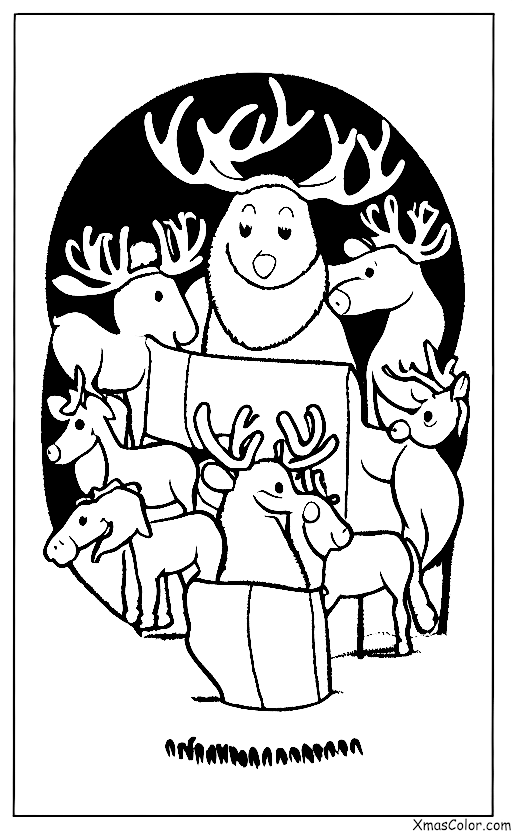 Noël / Noël au Pôle Nord: Renne de Père Noël