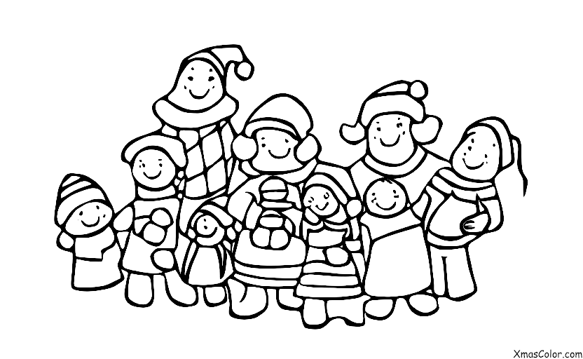 Noël / Noël au présent: Les membres de la famille s'engagent ensemble