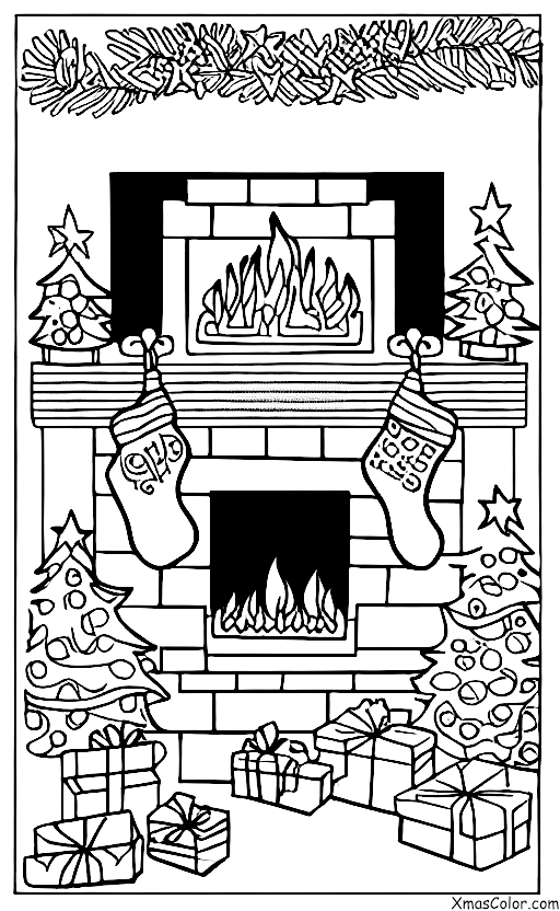 Noël / Noël au présent: Une cheminée accueillante et agréable