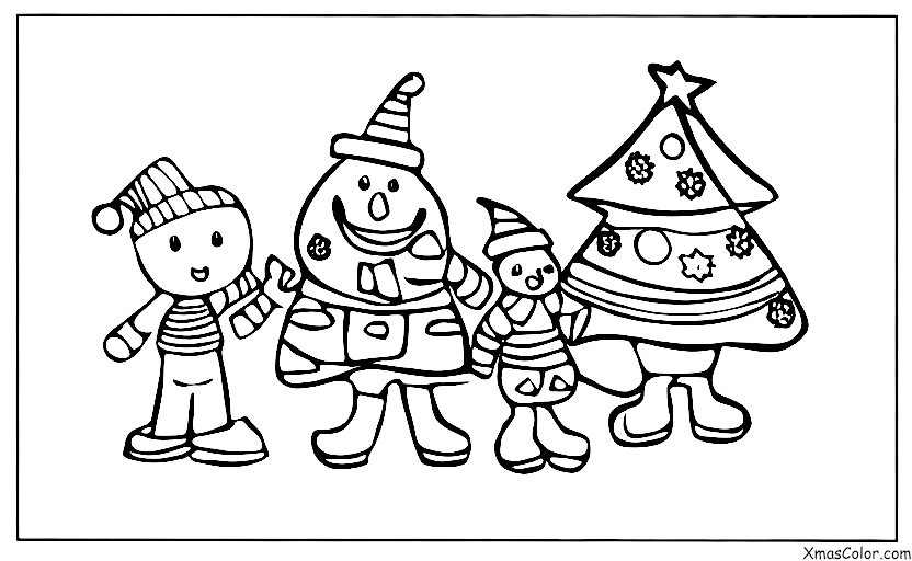 Noël / Noël aux États-Unis: Une famille qui décore son sapin de Noël ensemble
