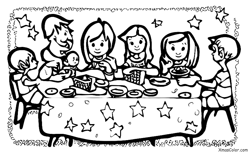 Noël / Noël aux États-Unis: Une famille qui joue ensemble le jour de Noël