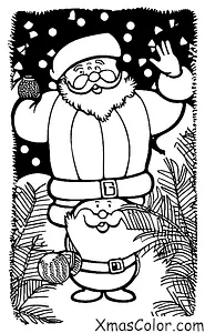 Noël / Noël aux tropiques: Santa sur une plage tropicale