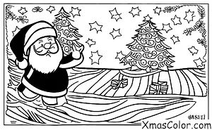 Noël / Noël aux tropiques: Santa surfing