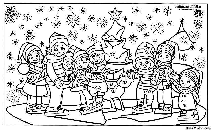 Noël / Noël dans d'autres galaxies: Noël sur une planète gelée