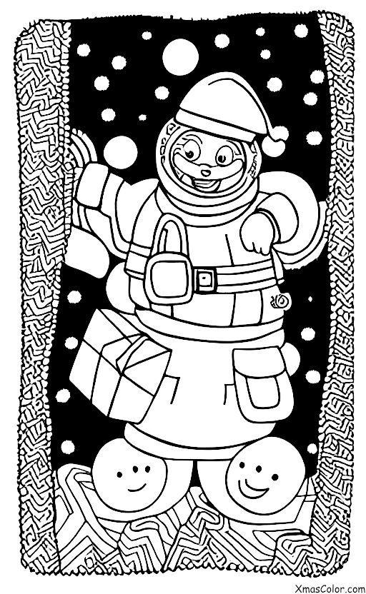 Noël / Noël dans l'espace: Père Noël sur Mars