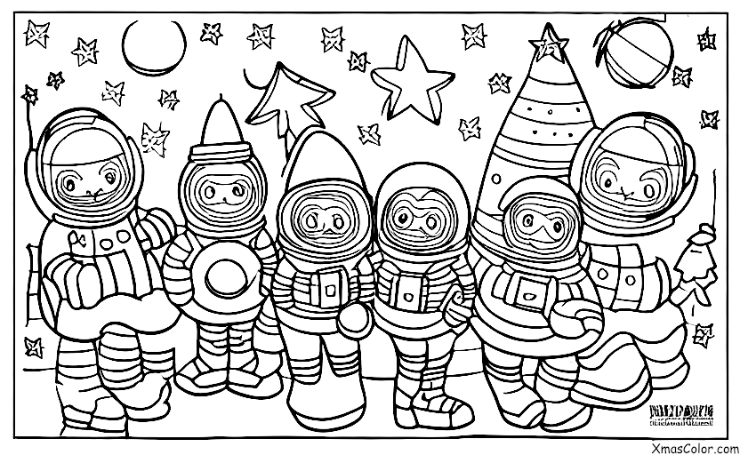 Noël / Noël dans le futur: Noël dans l'espace