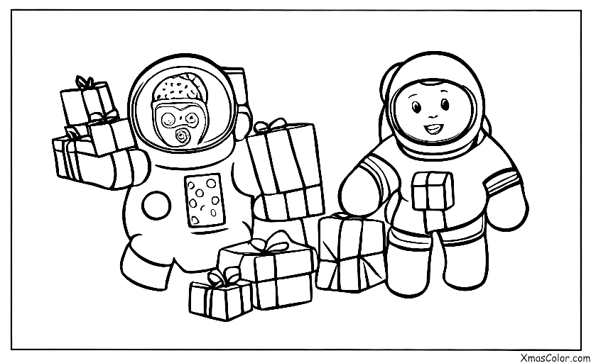 Noël / Noël dans le futur: Père Noël dans un scaphandre