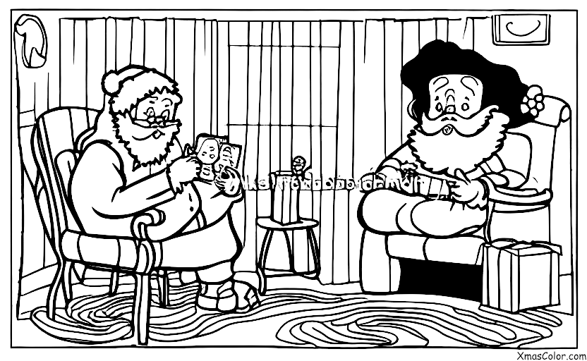 Noël / Noël dans le futur: Père Noël sur vidéo
