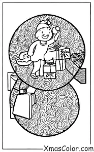 Noël / Noël dans le monde: Les enfants en Angleterre s'éveillant avec des cadeaux dans leurs chaussettes