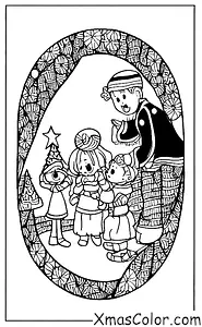 Noël / Noël dans le monde: Une scène de Noël au Japon