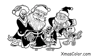 Noël / Noël de Pixar: Père Noël dans Le Nightmare Before Christmas