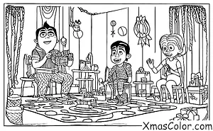 Noël / Noël de Pixar: Une scène du film "Coco"