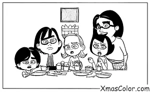 Noël / Noël de Pixar: Une scène du film "Les Incrédibles"