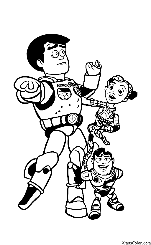 Noël / Noël de Pixar: Une scène du film "Toy Story"