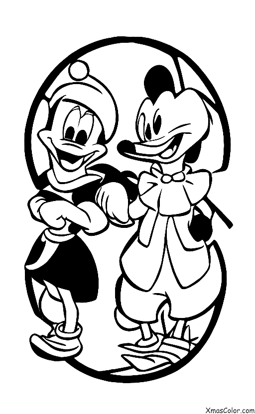 Noël / Noël Disney: Donald Et Daisy Canard