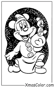 Noël / Noël Disney: Goofy s'amuse dans la neige