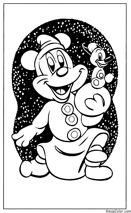 Noël / Noël Disney: Goofy s'amuse dans la neige
