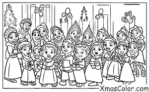 Noël / Noël Disney: Les personnages de Disney chantent les chants de Noël