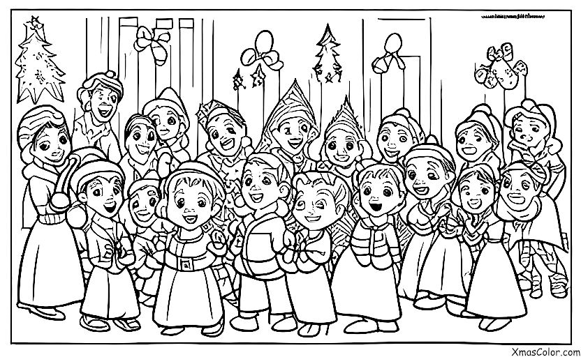 Noël / Noël Disney: Les personnages de Disney chantent les chants de Noël