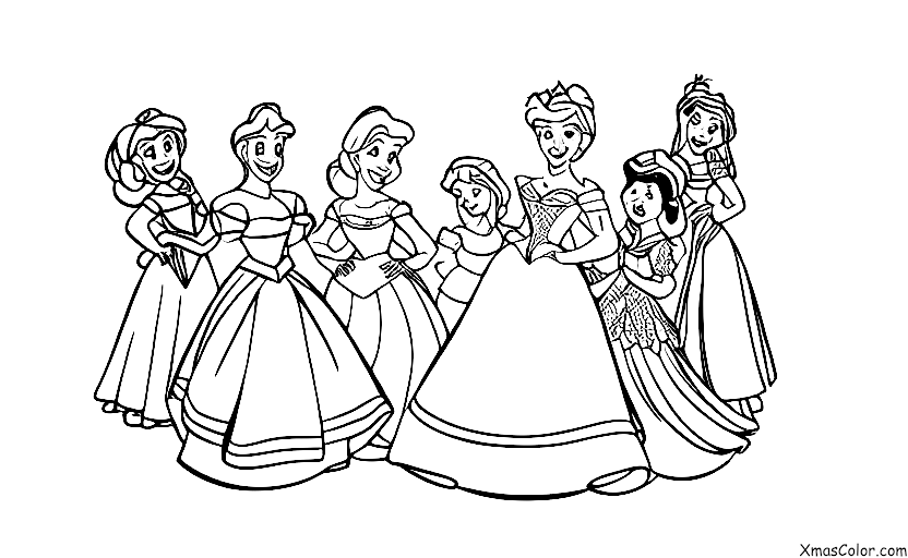 Noël / Noël Disney: Les princesses Disney décorent l'arbre de Noël