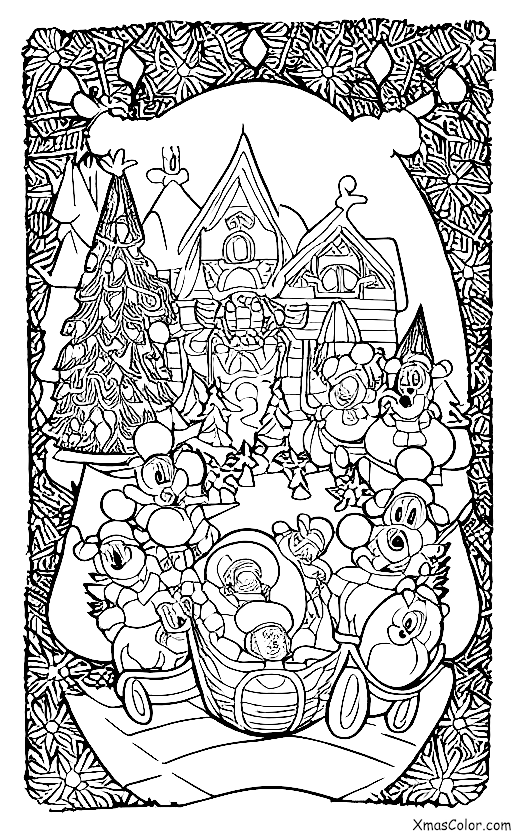 Noël / Noël Disney: Un trajet en traîneau magique au Disneyland