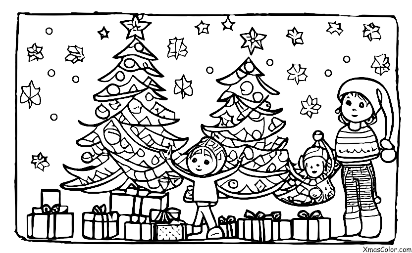 Noël / Noël Drôle: Un cadeau de Noël qui est trop grand pour tenir sous l'arbre